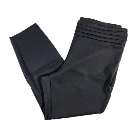 Express Pants - Express Womens XL Black Activewear Ankle Pants Ribbed High Waistband Stretch